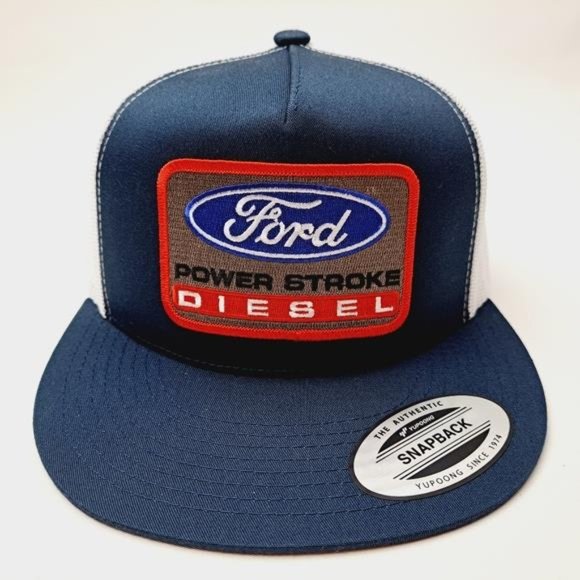 Retro Super Duty Powerstroke Engines Ford Diesel Embroidered Patch Trucker Hat main image 6